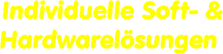 Individuelle Softwarelösungen